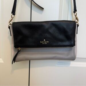 Kate Spade Cobble Hill Leather Crossbody Bag Black/Grey Cobble